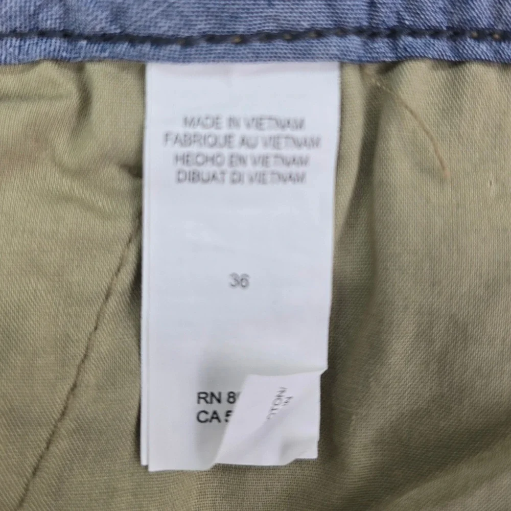 Lucky Brand Saturday Stretch Chino Shorts Mens 36 Khaki Tan Cotton Casual Summer